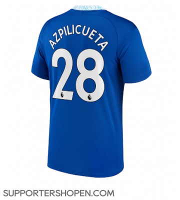 Chelsea Cesar Azpilicueta #28 Hemma Matchtröja 2022-23 Kortärmad